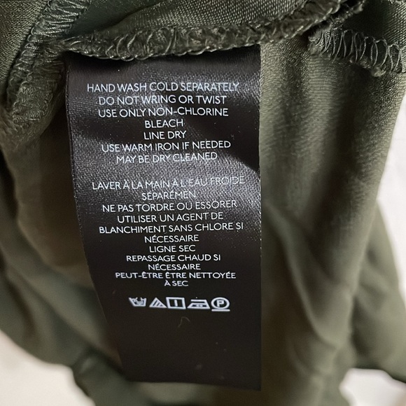 ANTHROPOLOGIE Women's Elyse Bias Slip Dress Size XL in Moss - Picture 6 of 8